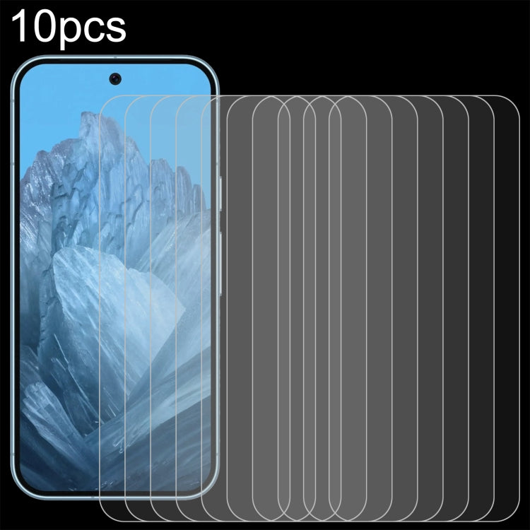 For Google Pixel 9 Pro XL 10pcs 0.26mm 9H 2.5D Tempered Glass Film