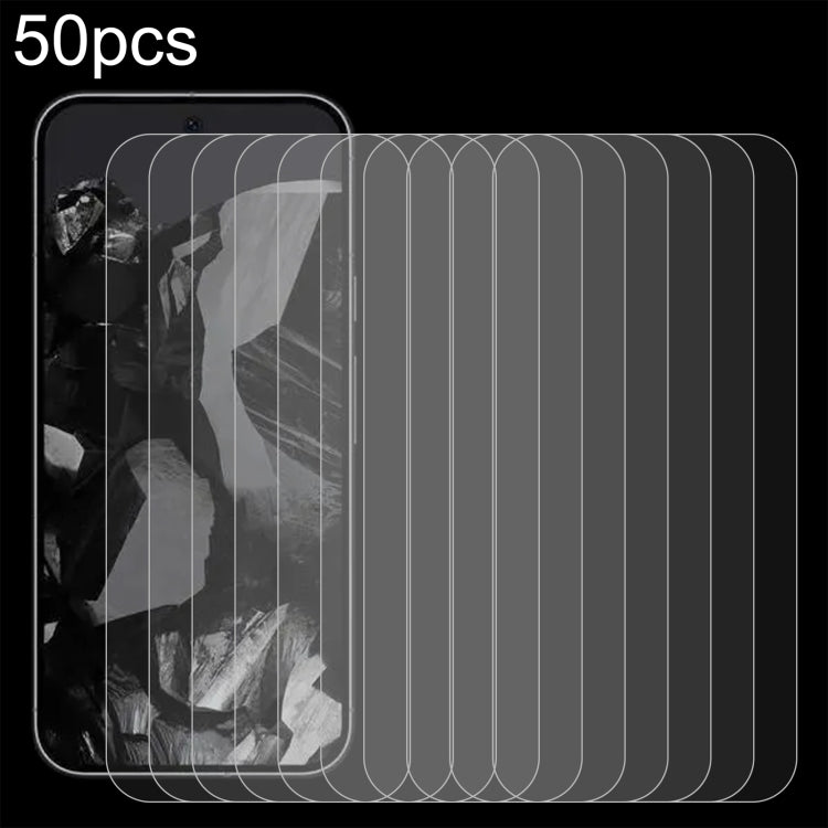For Google Pixel 9 Pro 50pcs 0.26mm 9H 2.5D Tempered Glass Film