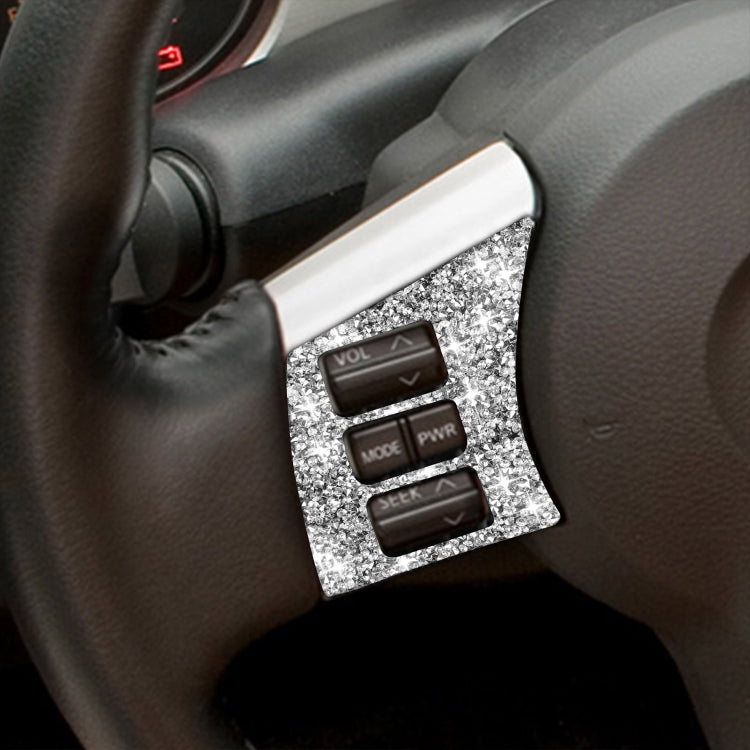 For Nissan 350Z 2006-2009 Car Steering Wheel Button Frame Diamond Sticker,Left and Right Drive Universal
