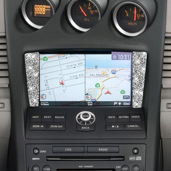 For Nissan 350Z 2006-2009 Car Navigation Frame Diamond Sticker,Left and Right Drive Universal