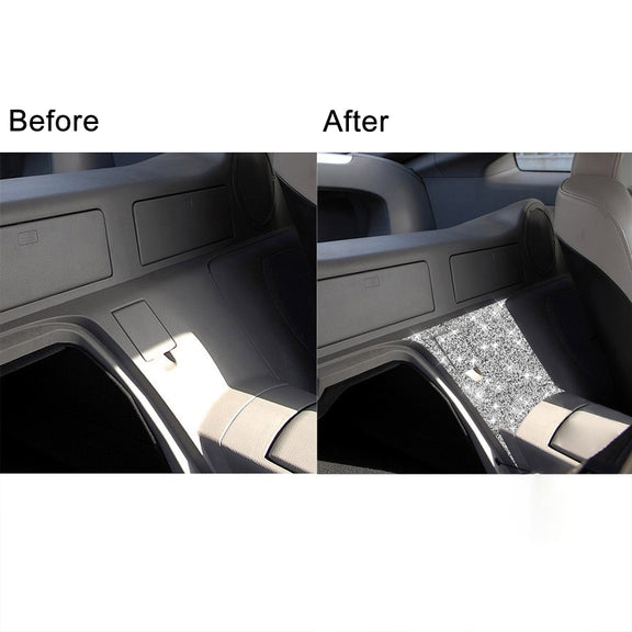 For Nissan 350Z 2006-2009 Car Rear Of Center Console Diamond Sticker, Left Drive
