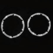 For Nissan 350Z 2006-2009 Car Rear Speaker Surround Diamond Sticker,Left and Right Drive Universal