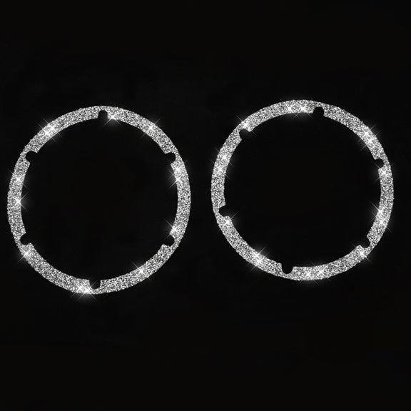 For Nissan 350Z 2006-2009 Car Rear Speaker Surround Diamond Sticker,Left and Right Drive Universal