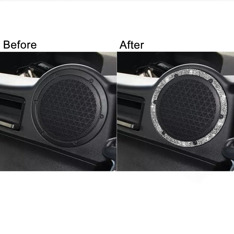 For Nissan 350Z 2006-2009 Car Rear Speaker Surround Diamond Sticker,Left and Right Drive Universal