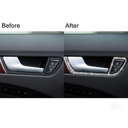 For Audi A4 / A5 / Q5 Car Door Inner Handle Frame Diamond Decoration Sticker, Left and Right Drive