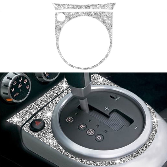 For Nissan 350Z 2006-2009 Car Gear Panel Diamond Sticker, Left Drive