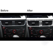 For Audi A4 / A5 / Q5 2pcs Car Air Conditioner Outlet Diamond Decoration Sticker, Left Drive