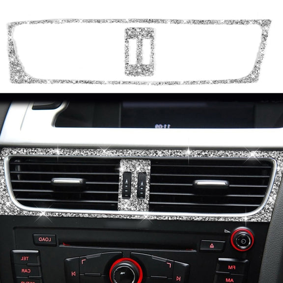 For Audi A4 / A5 / Q5 2pcs Car Air Conditioner Outlet Diamond Decoration Sticker, Right Drive