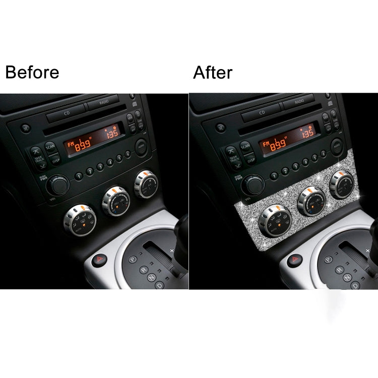 For Nissan 350Z 2006-2009 Car Instrument Knob Diamond Sticker,Left and Right Drive Universal