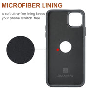 For iPhone 11 Pro Max DG.MING M5 Series Zip RFID Multi Card Detachable Leather Phone Case(Brown)
