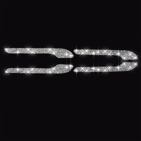 For Tesla Model 3 4pcs Car Outside Handle Diamond Sticker,Left and Right Drive Universal