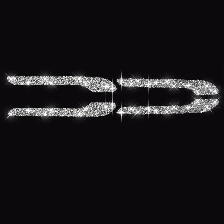For Tesla Model 3 4pcs Car Outside Handle Diamond Sticker,Left and Right Drive Universal
