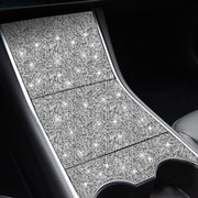 For Tesla Model 3 Car Rear Door Sill Strip Diamond Sticker,Left and Right Drive Universal