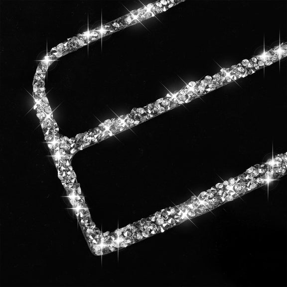 For Tesla Model X Car Central Control Instrument Air Outlet Diamond Sticker, Left Drive