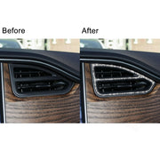 For Tesla Model X Car Central Control Instrument Air Outlet Diamond Sticker, Left Drive