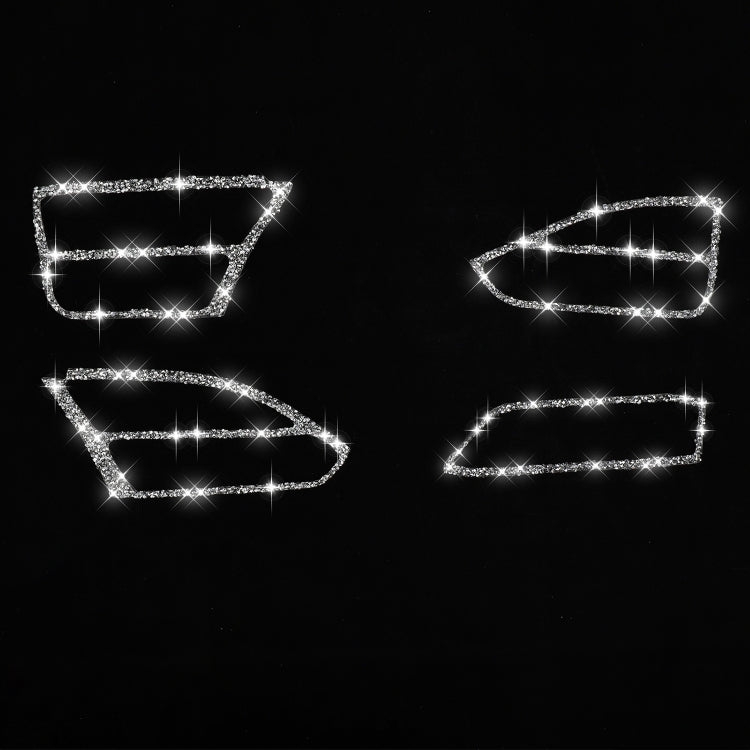 For Tesla Model X Car Central Control Instrument Air Outlet Diamond Sticker, Right Drive