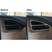 For Tesla Model X Car Central Control Instrument Air Outlet Diamond Sticker, Right Drive