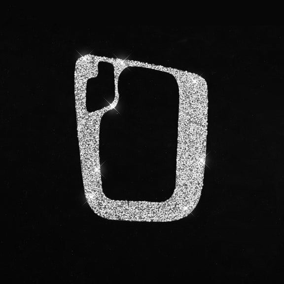 For BMW Series 3 E46 1998-2005 Car Gear Panel Frame Diamond Decoration Sticker, Left Drive