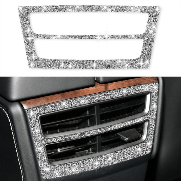 For Tesla Model X Car Rear Air Outlet Panel Diamond Sticker,Left and Right Drive Universal