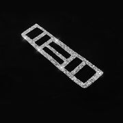 For BMW Series 3 E46 1998-2005 Car Center Control Panel Lower Diamond Decoration Sticker, Left and Right Drive