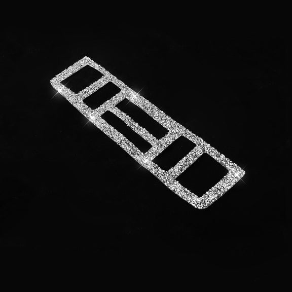 For BMW Series 3 E46 1998-2005 Car Center Control Panel Lower Diamond Decoration Sticker, Left and Right Drive