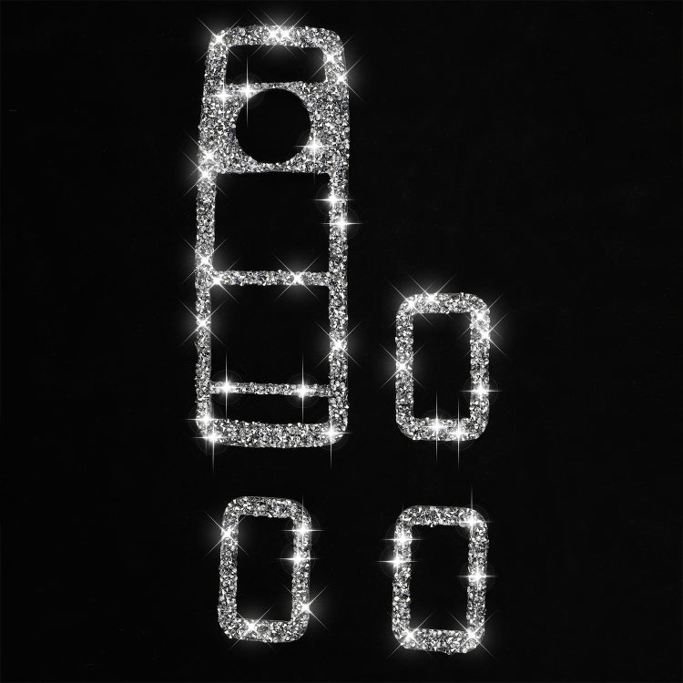 For Tesla Model X Car Window Lift Panel Diamond Sticker,Left and Right Drive Universal