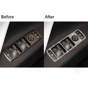 For Tesla Model X Car Window Lift Panel Diamond Sticker,Left and Right Drive Universal