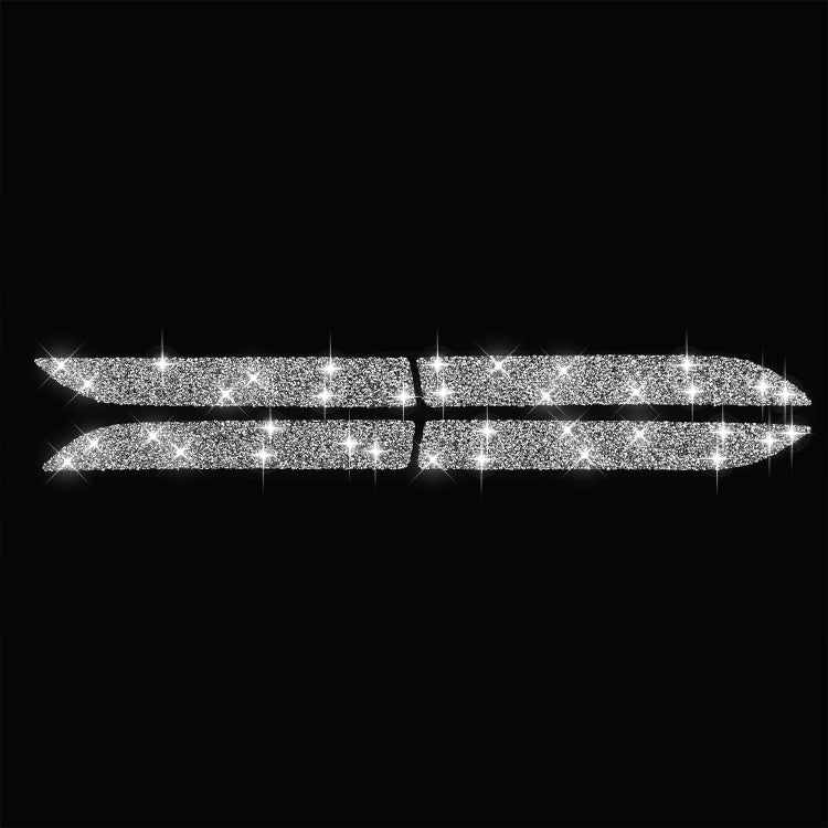 For Tesla Model X Car Exterior Door Handle Panel Diamond Sticker,Left and Right Drive Universal