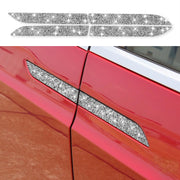For Tesla Model X Car Exterior Door Handle Panel Diamond Sticker,Left and Right Drive Universal