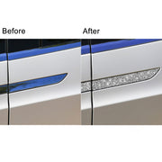 For Tesla Model X Car Exterior Door Handle Panel Diamond Sticker,Left and Right Drive Universal