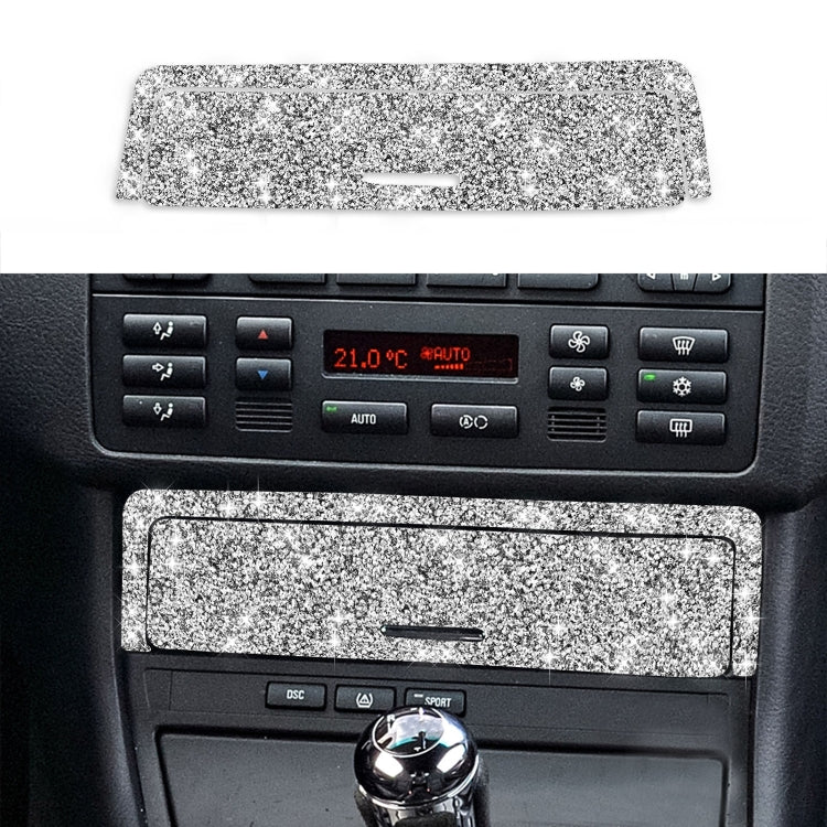For BMW Series 3 E46 1998-2005 Car Gear Button Frame Diamond Decoration Sticker, Left Drive
