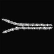 For Tesla Model X Car Rear Fog Lamp Diamond Sticker,Left and Right Drive Universal