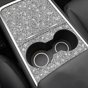 For Tesla Model 3 Car Center Control Panel Diamond Sticker,Left and Right Drive Universal