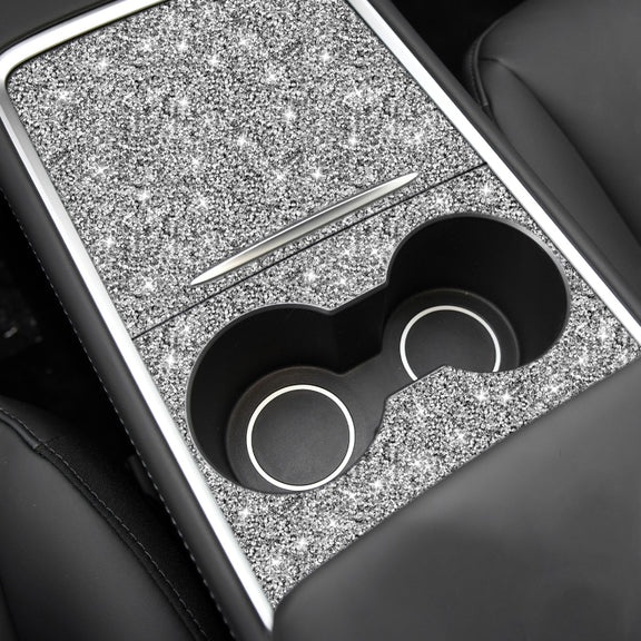 For Tesla Model 3 Car Center Control Panel Diamond Sticker,Left and Right Drive Universal