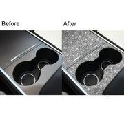 For Tesla Model 3 Car Center Control Panel Diamond Sticker,Left and Right Drive Universal