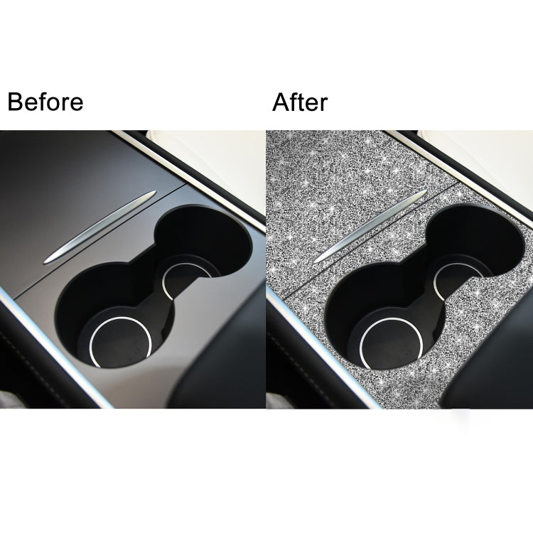 For Tesla Model 3 Car Center Control Panel Diamond Sticker,Left and Right Drive Universal