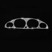 For BMW Series 3 E46 1998-2005 Car Speed Dashboard Diamond Decoration Sticker, Left and Right Drive