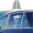 For BMW Series 3 E46 1999-2004 6pcs Car B-Pillar Diamond Decoration Sticker, Left and Right Drive - Car Interior Mouldings by PMC TechLife | Online Shopping South Africa | PMC TechLife | Buy Now Pay Later Mobicred
