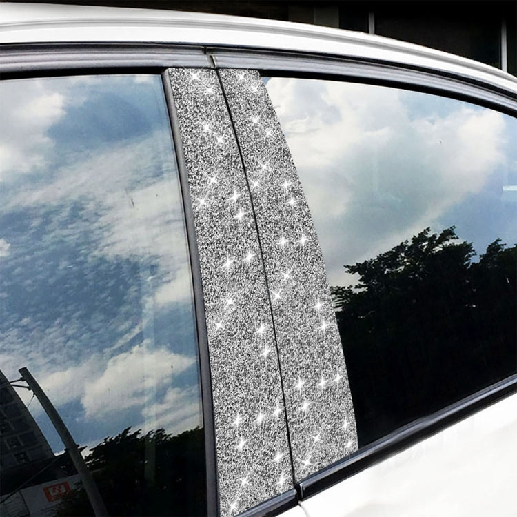 For BMW Series 3 E46 1999-2004 6pcs Car B-Pillar Diamond Decoration Sticker, Left and Right Drive