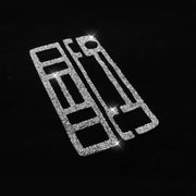For BMW Series 3 E46 1999-2004 3pcs Car Center Control Panel Diamond Decoration Sticker, Left and Right Drive