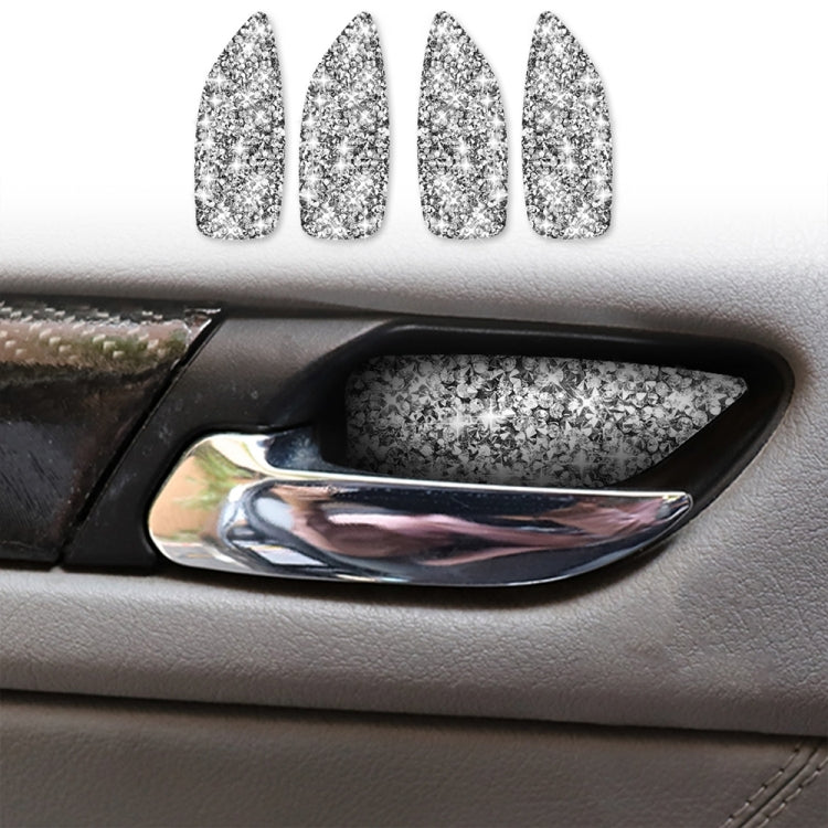 For BMW Series 3 E46 1998-2005 Car Door Bowl Diamond Decoration Sticker, Left and Right Drive