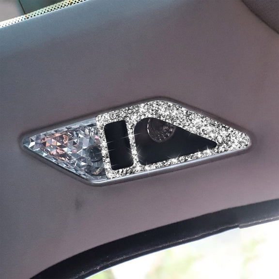 For BMW Series 3 E46 1998-2005 Car Rear Seat Reading Light Diamond Decoration Sticker, Left and Right Drive