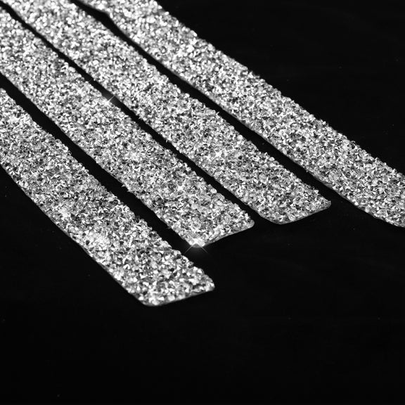 For BMW Series 3 E46 1998-2005 Car Door Threshold Strip Diamond Decoration Sticker, Left and Right Drive