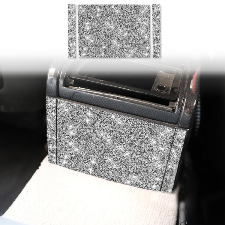 For BMW Series 3 E46 1998-2005 Car Rear Seat Air Outlet Panel Diamond Decoration Sticker, Left and Right Drive