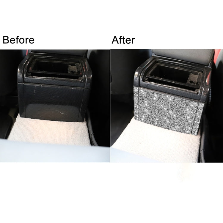 For BMW Series 3 E46 1998-2005 Car Rear Seat Air Outlet Panel Diamond Decoration Sticker, Left and Right Drive