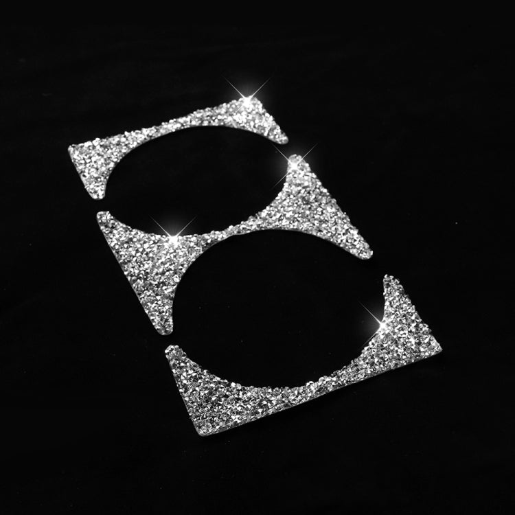 For BMW Series 3 E46 1998-2005 Car Water Cup Holder Panel Diamond Decoration Sticker, Left and Right Drive