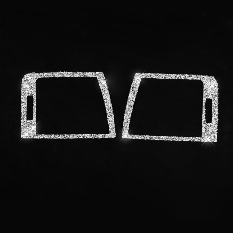 For BMW Series 3 E46 1998-2005 Car Left Right Air Outlet Diamond Decoration Sticker, Left and Right Drive