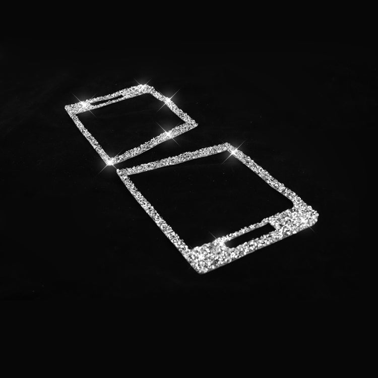 For BMW Series 3 E46 1998-2005 Car Left Right Air Outlet Diamond Decoration Sticker, Left and Right Drive