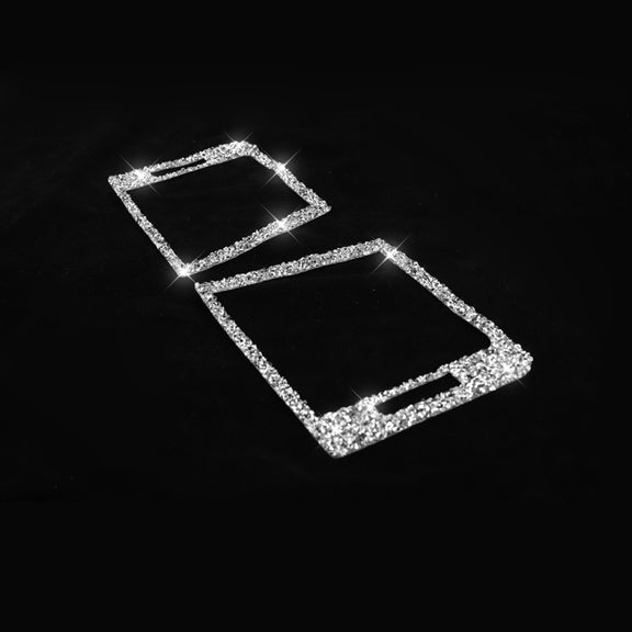 For BMW Series 3 E46 1998-2005 Car Left Right Air Outlet Diamond Decoration Sticker, Left and Right Drive