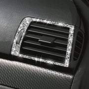 For BMW Series 3 E46 1998-2005 Car Left Right Air Outlet Diamond Decoration Sticker, Left and Right Drive